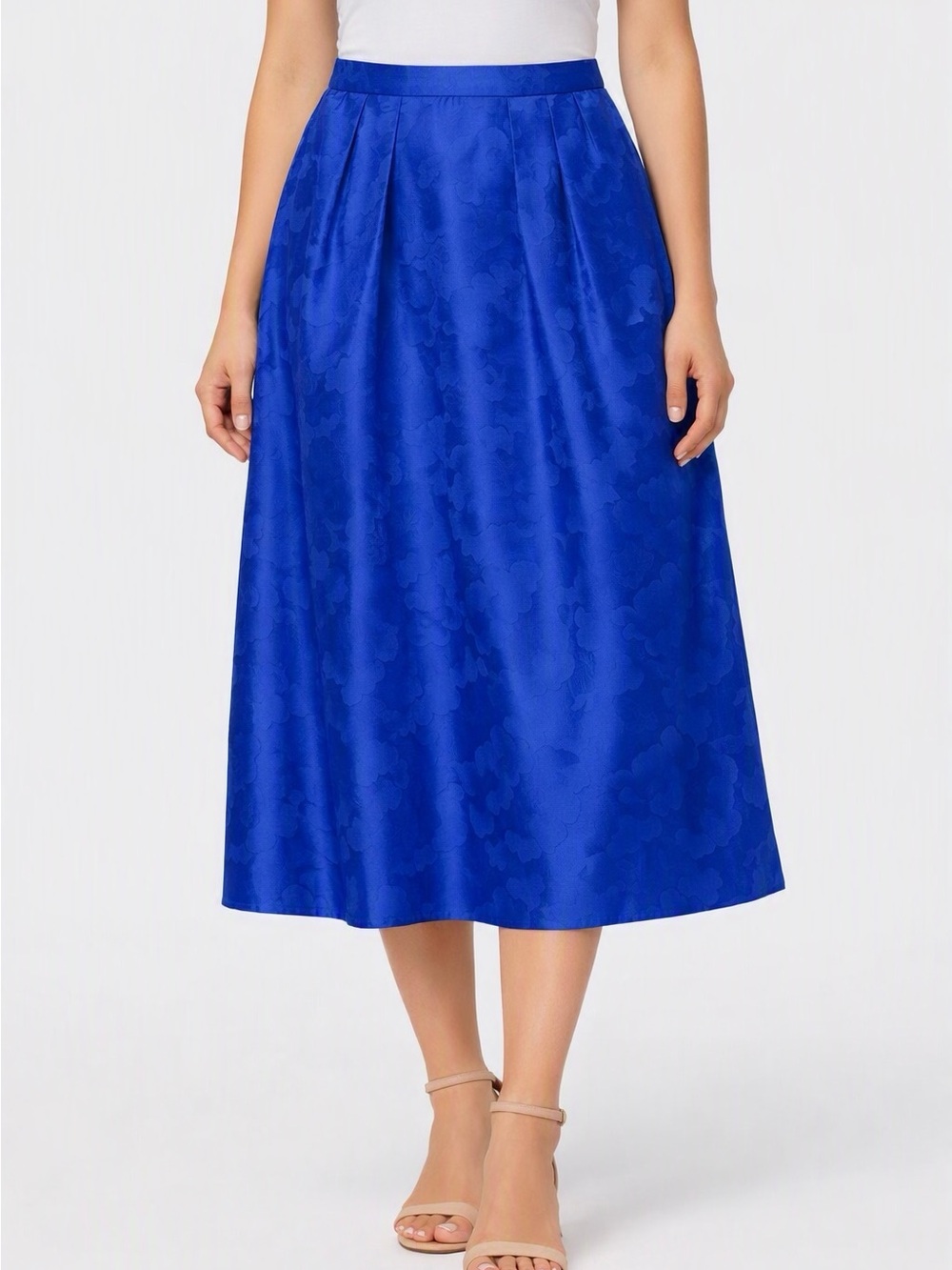 Handmade Blue Midi Skirt (one of a kind!)